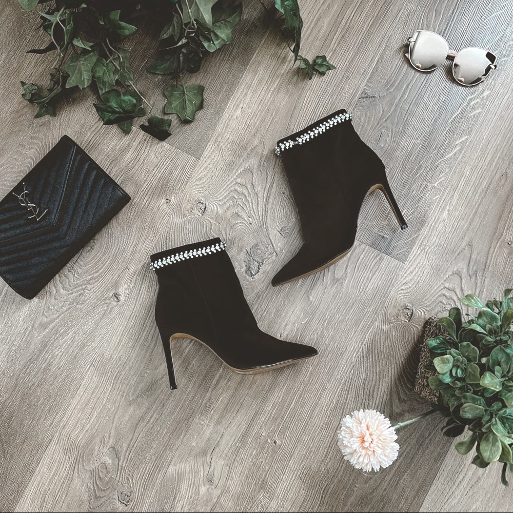 Express Jeweled Ankle Boots